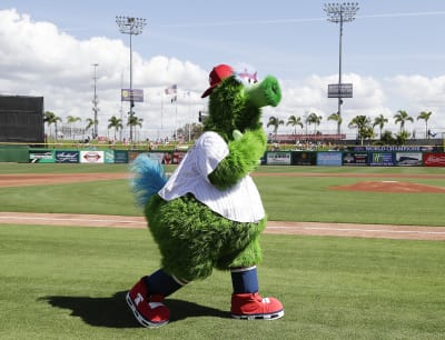 2) MLB BASEBALL PHILA. PHILLIES PHANATIC MASCOT & LOGO