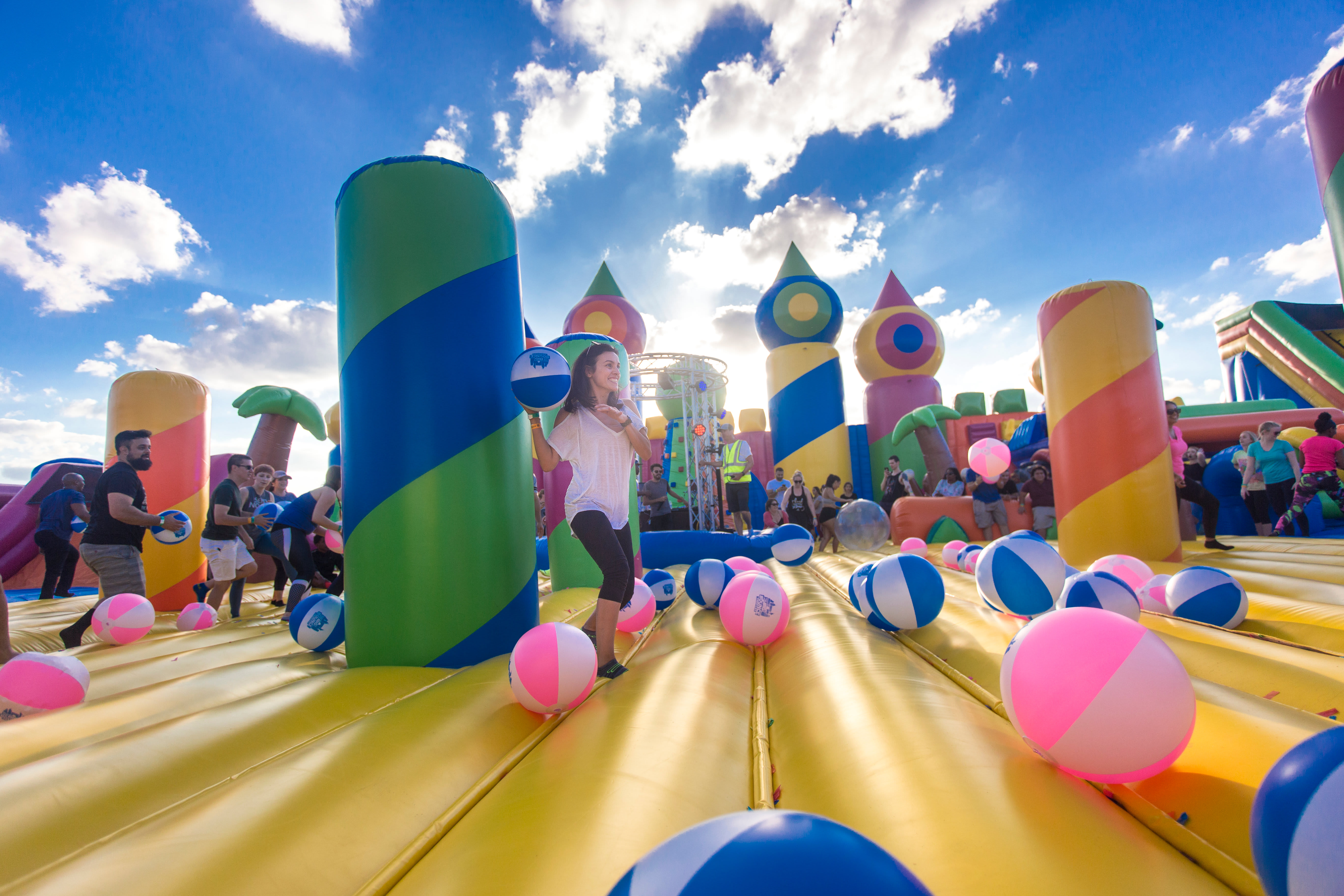 World's Largest Bounce House' sets up for weekend fun in ...