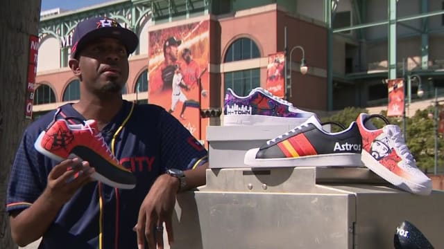 Astros custom shoes
