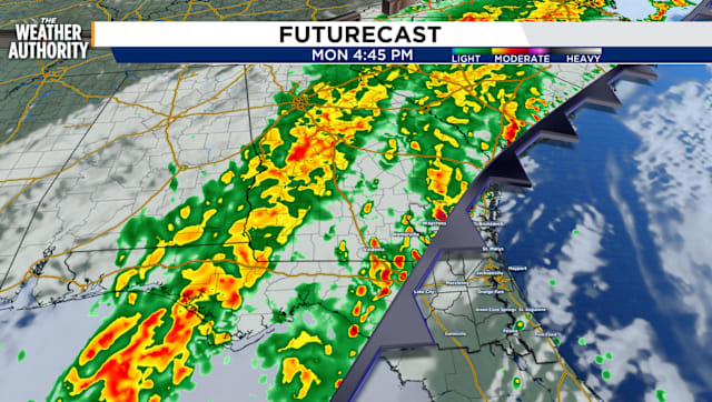 Hot weather ends Monday as cold front moves in