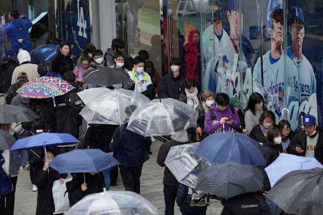 Shohei Ohtani merchandise is prompting long lines — even in the