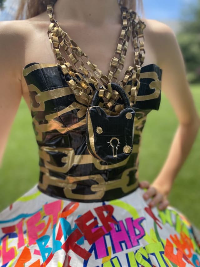 Duct tape prom dress could earn this Virginia teen $10,000 Duct tape prom dress could earn this Virginia teen $10,000
