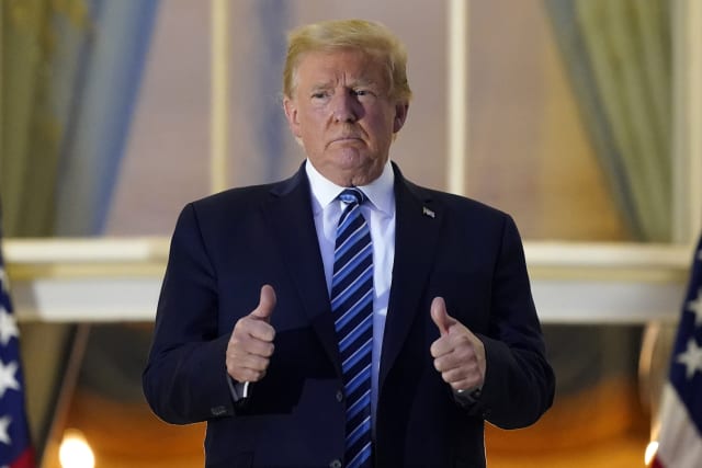 President Trump back at White House