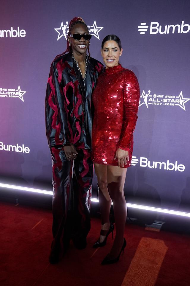 kelsey plum red dress Kelsey Plum and Ellie Showcase Stunning Braids