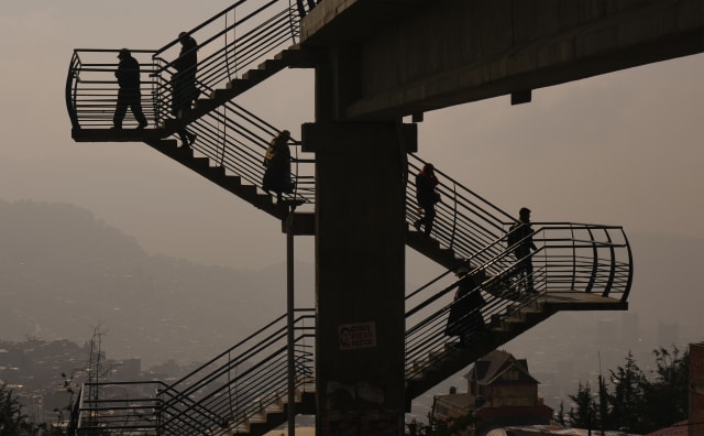 Humo por incendios afecta a gran parte de Bolivia