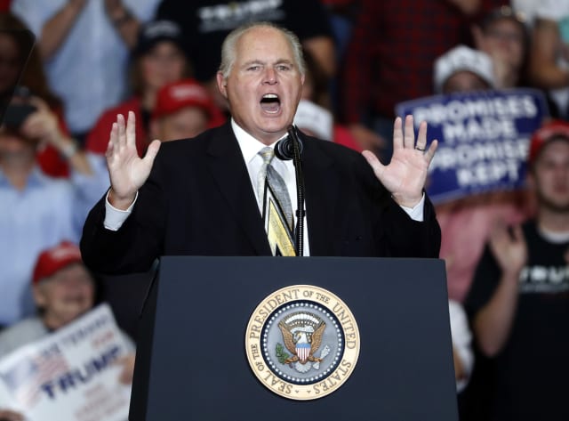did rush limbaugh smoke cigarettes Rush Limbaugh, radio king and architect of right wing, dies