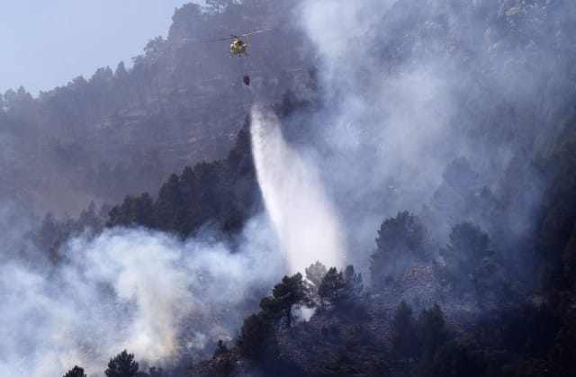 Climate change helps breed springtime wildfires in Spain
