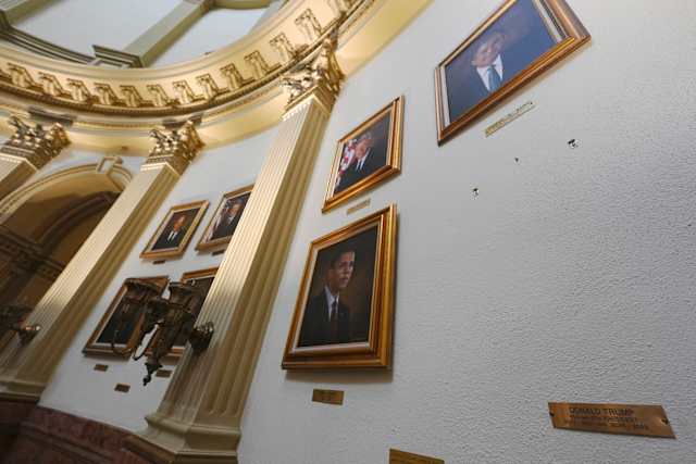 A new Trump portrait for Colorado's Capitol could take time after