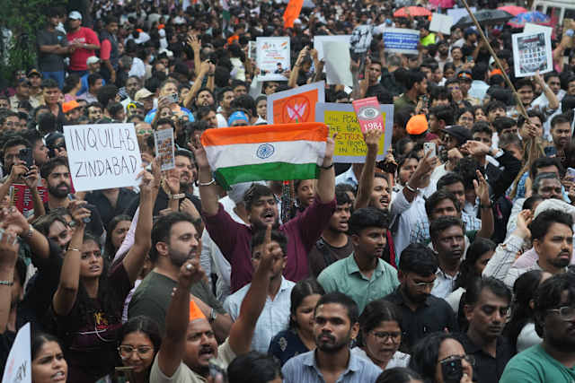 India's Cockroach movement supporters gather to attempt a march to  Parliament