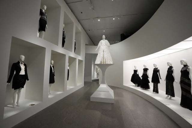 navy blue dress for baby girl Karl Lagerfeld: A Line of Beauty—Exhibition Tour with Andrew Bolton main image 0