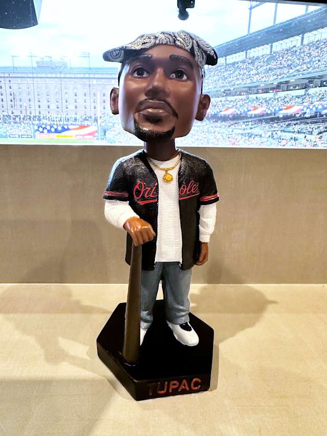 Orioles hold Tupac Shakur bobblehead promotion, and his sister