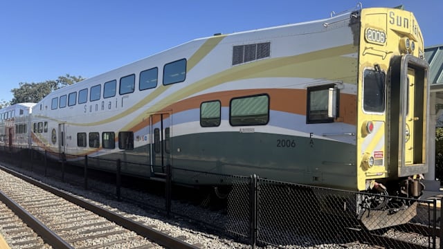 SunRail train collides with box truck in Longwood, sparking