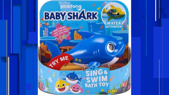 Blue baby shark toy sales