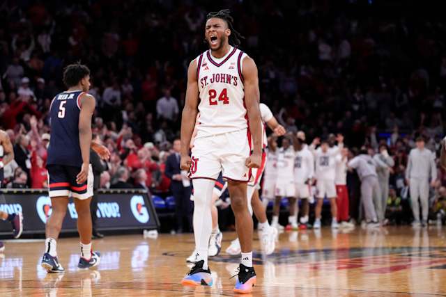 Ejiofor leads No. 13 St. John's to 72-52 rout of No. 6 UConn for