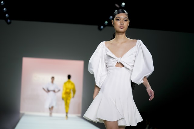 Model legends walk Sergio Hudson's NY Fashion Week runway