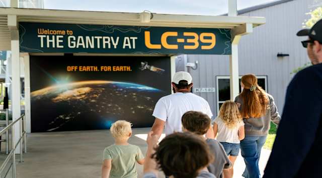 Experience rocket test fire simulation at Kennedy Space Center