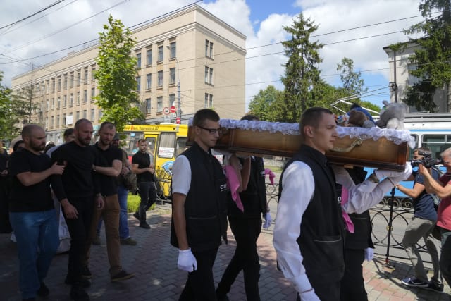 Evil cannot win': Killed by Russian missile, Liza is buried