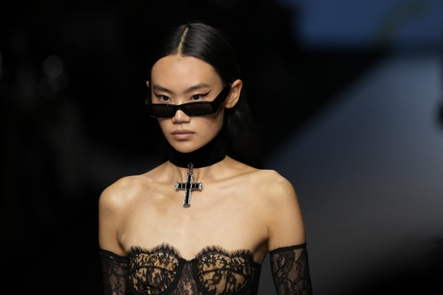 Kim Kardashian culls Dolce&Gabbana archives for Milan show