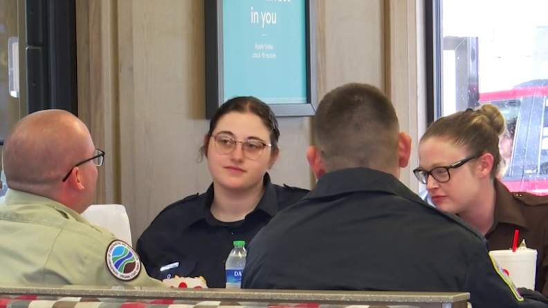 Lunch with law enforcement in Salem