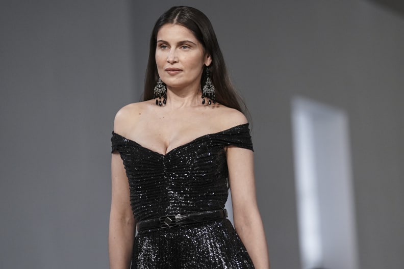 Fall-Winter 2022 fashion from Ralph Lauren is modeled, Tuesday, March 22, 2022, in New York. (AP Photo/Bebeto Matthews)