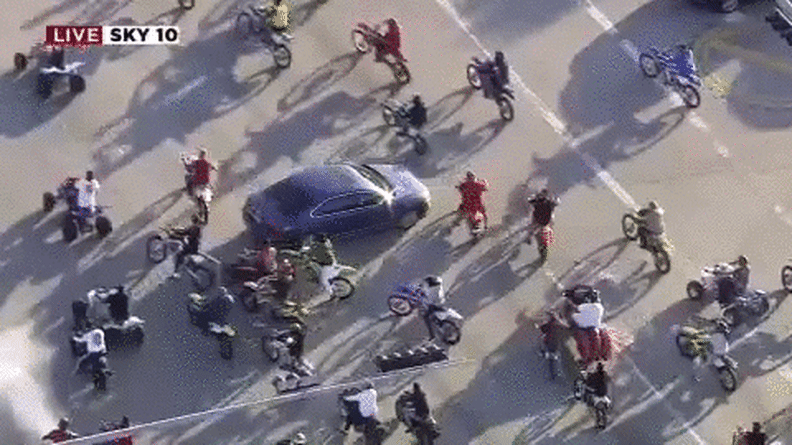 Dozens of MLK Rideout participants turn out every year in South Florida. 