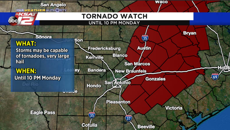 Austin tornado warning