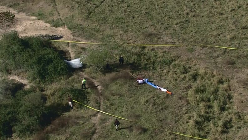 Authorities are investigating a plane down near the Brazos River in Fort Bend County