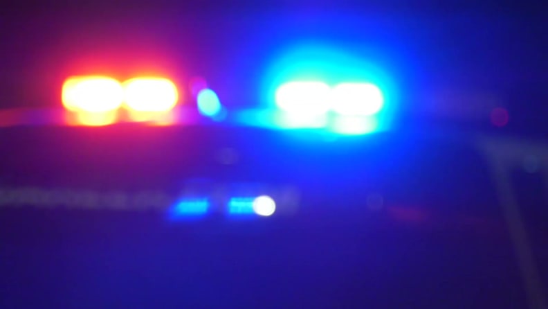 Police lights.