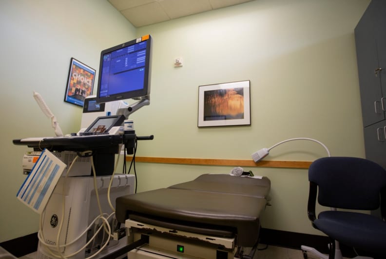 A Planned Parenthood examination room at Planned Parenthood's South Austin location on Jan. 14, 2020.