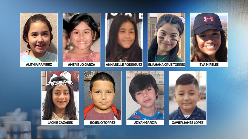 Nine of the 21 victims of Tuesday's school shooting in Uvalde have been identified.