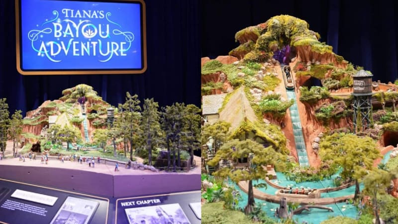 Tiana's Bayou Adventure model at D23 Expo