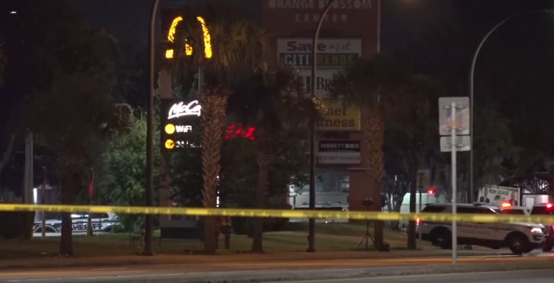 Large Orange County Deputy presence at Orlando McDonald's