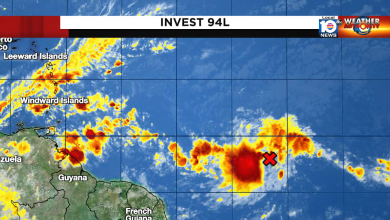 Invest 94L satellite image