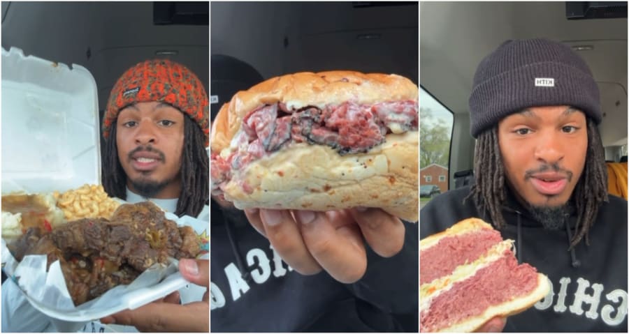Keith Lee reviewing Lou's Deli and Smackin' Soul.