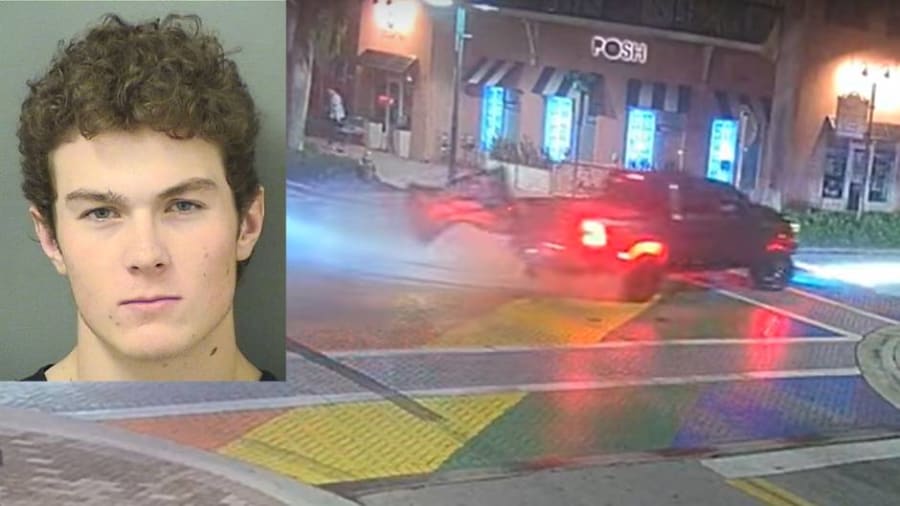 Dylan Reese Brewer is facing charges in connection with an act of vandalism on an LGBTQ Pride crosswalk in Delray Beach.