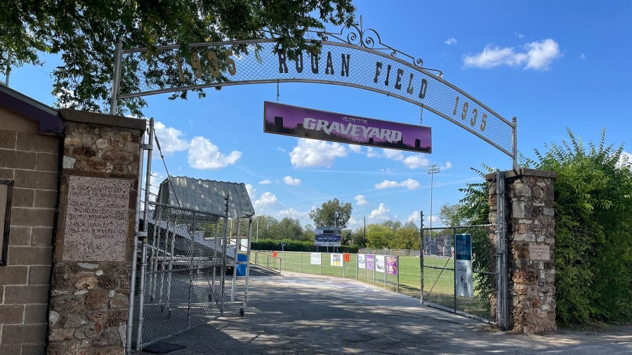 Rogan Field in San Saba - also known as The Graveyard.(San Saba Independent School District)