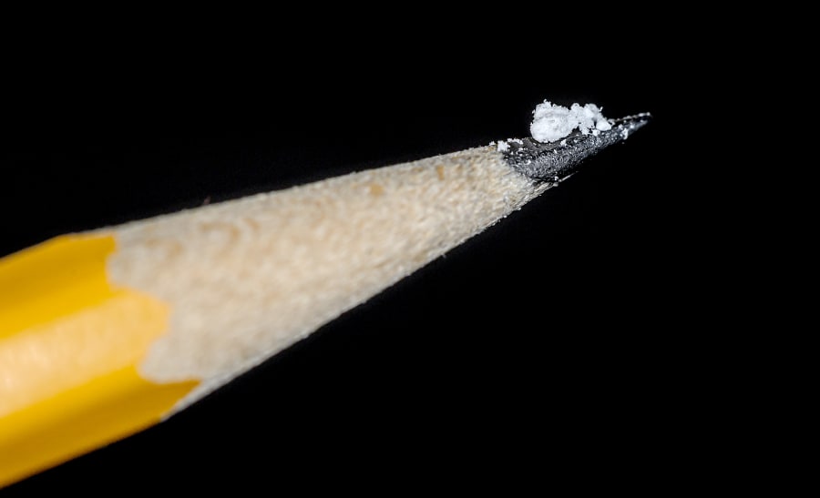 The DEA released this photograph of white-powder fentanyl to explain how deadly it is.