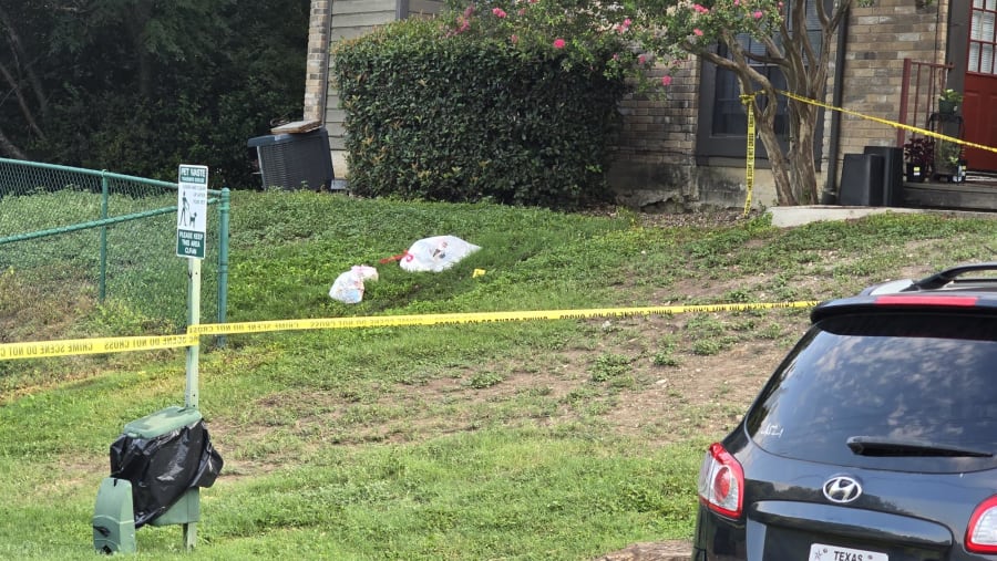 SAPD said investigators found the gun near the trash bags.