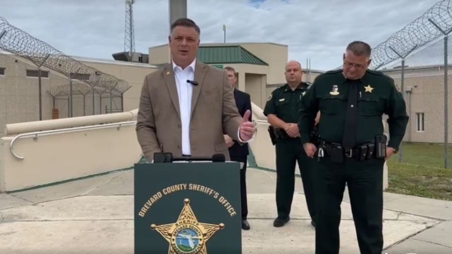 With Brevard Sheriff Wayne Ivey at his side, school board Chairman Matt Susin announced plans for a new school disciplinary policy outside the Brevard County Jail Monday.