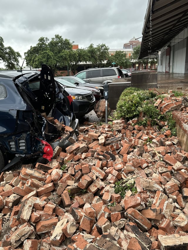 Partial old building collapse by Houston Studios