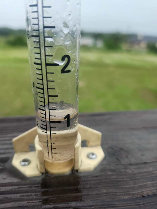 1 inch of rain since last night. Almost 6 inches for the month of May in South Bexar County!!!!