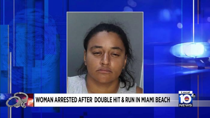 Woman arrested for hit-and-run crashes in Miami Beach