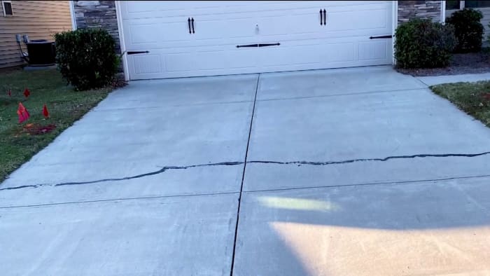 South Carolina man turns to News 6 after WOW Fiber Internet crew fractures driveway