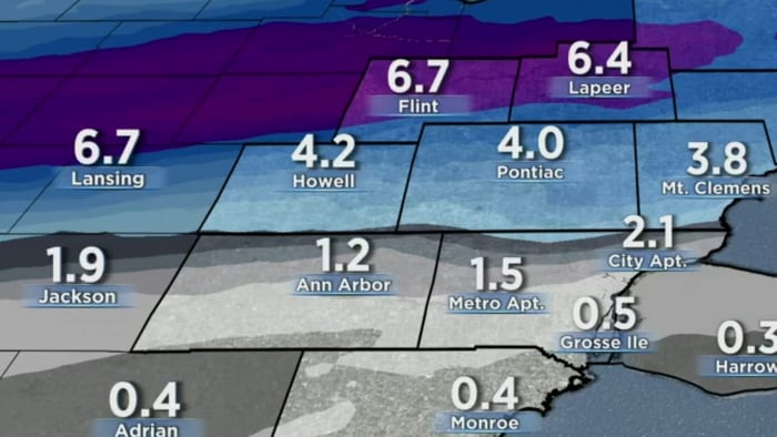 Tracking weekend snow, wintry mix in Metro Detroit — here’s what you need to know