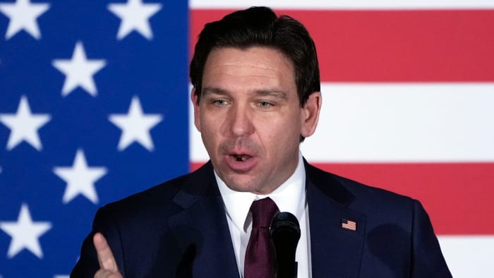 Gov. Ron DeSantis holds press conference in Cape Coral