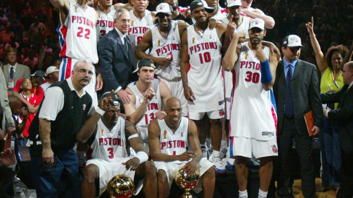 Detroit Pistons to celebrate 20 year anniversary of 'Going to Work' team at Little Caesars Arena