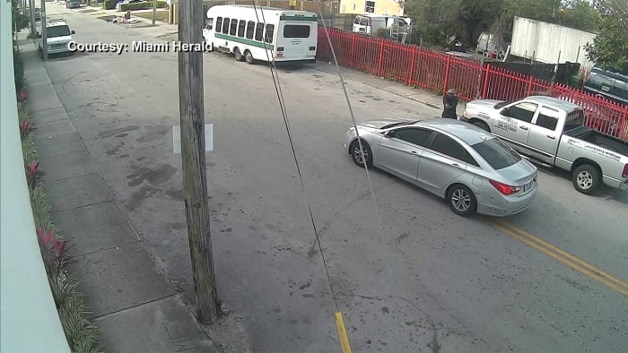 Man convicted in wild Miami shootout caught on camera