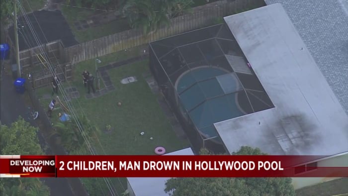 Detectives investigate what led to father, 2 children drowning in pool of Hollywood home - WPLG Local 10