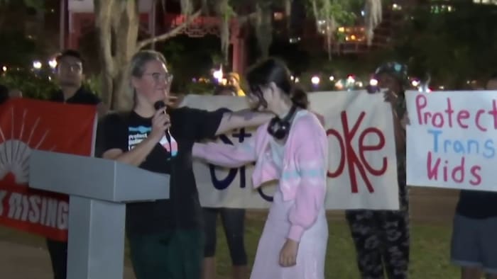 Rally held at Lake Eola in Orlando against Florida governor
