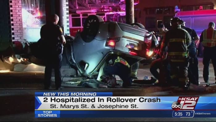 2 Men Hospitalized Following Rollover Crash 